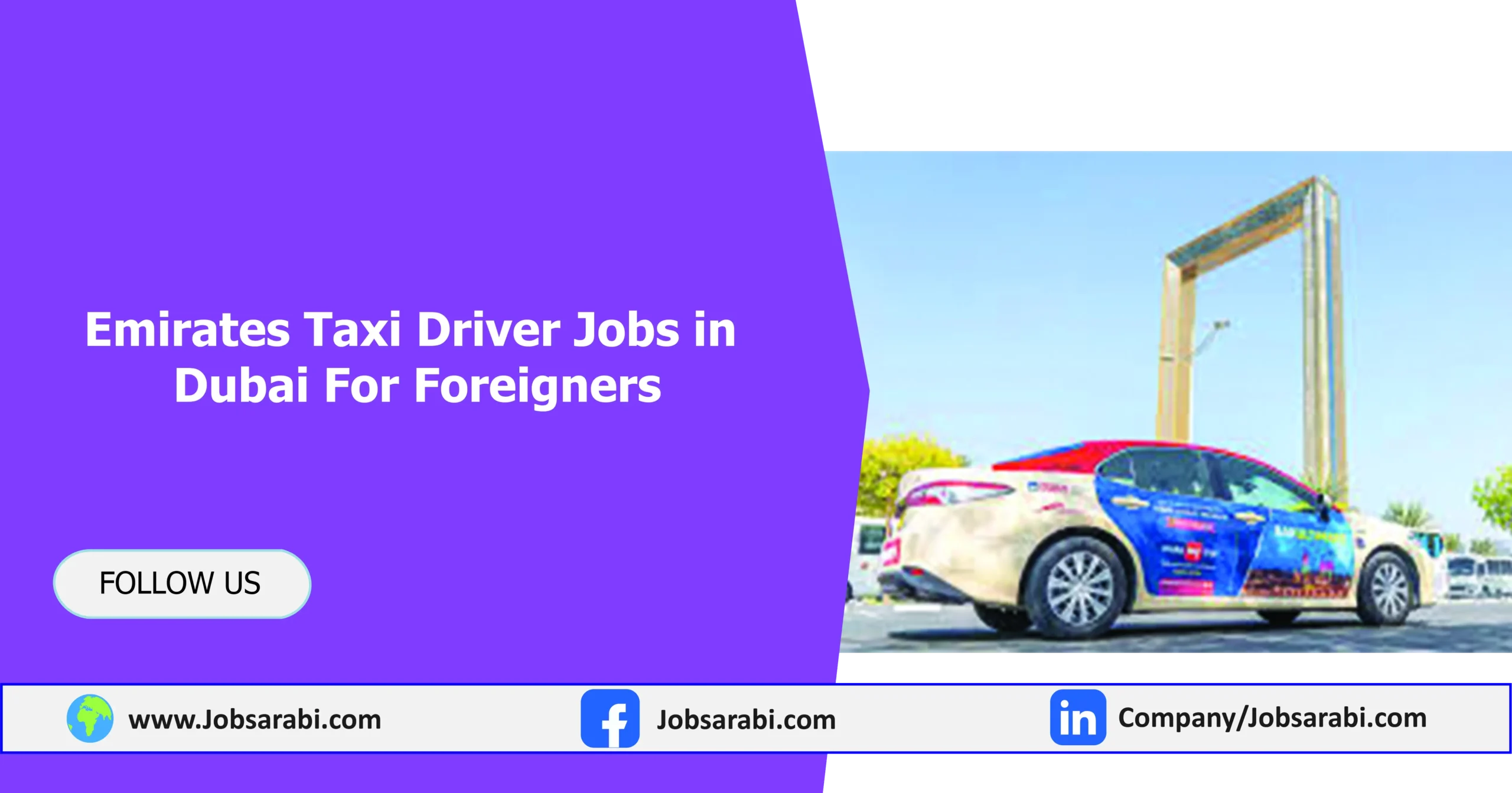Emirates Taxi Driver Jobs in Dubai For Foreigners